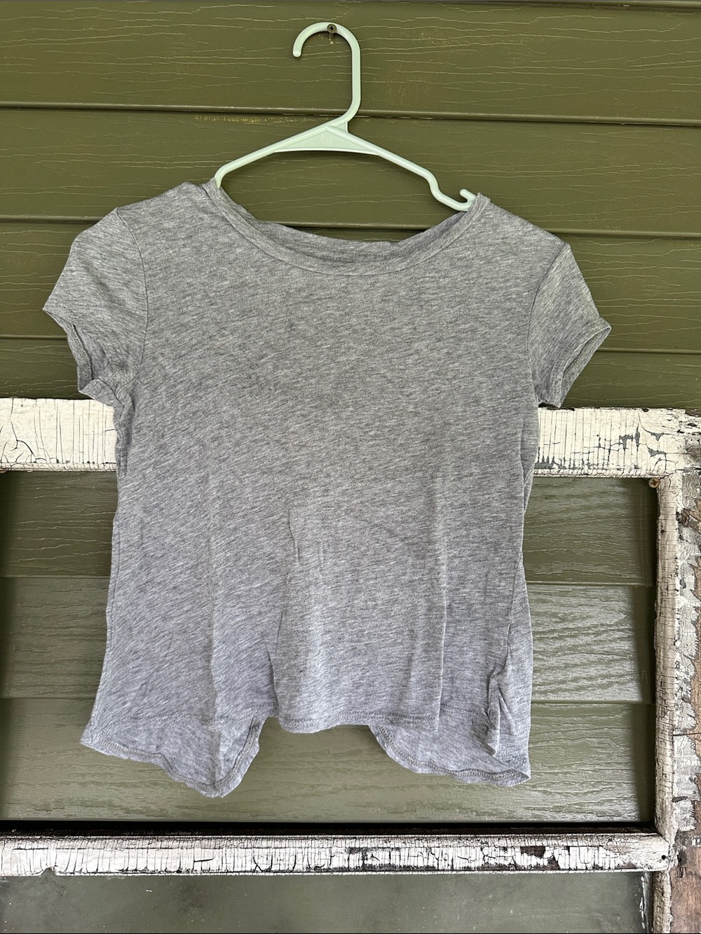 Old Navy Girls' Heather Gray Short Sleeve Tee